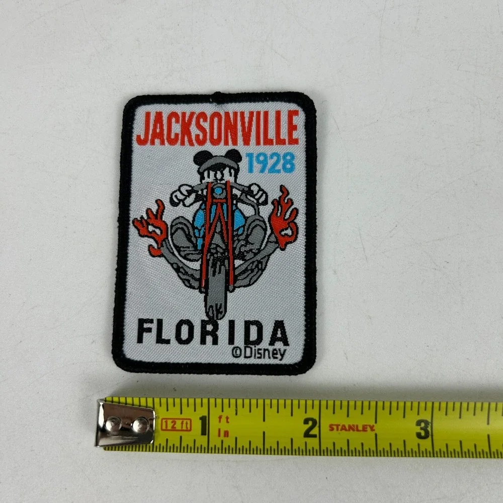 1928‎ Disney Mickey Mouse Bike Rider Jacksonville Florida Iron-on Patch